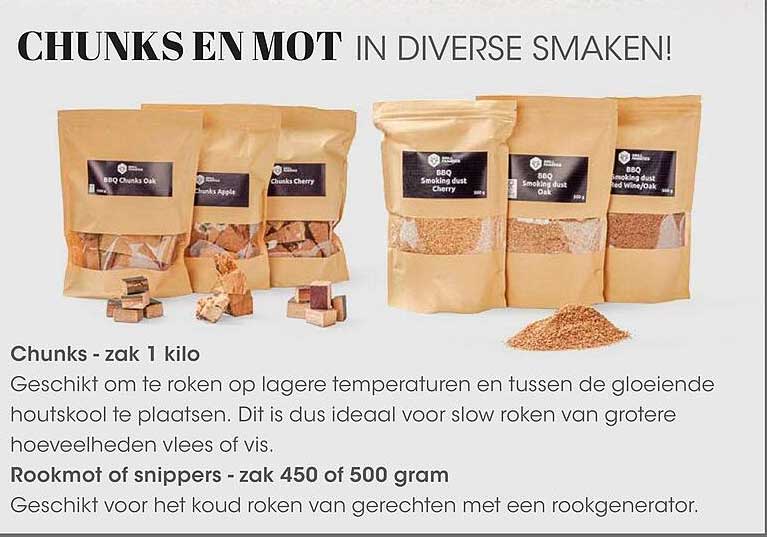 CHUNKS EN MOT IN DIVERSE SMAKEN!
