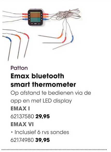 Emax bluetooth smart thermometer