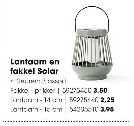 Lantaarn en fakkel Solar
