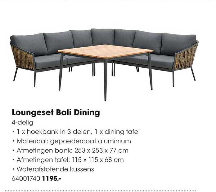 Loungeset Bali Dining