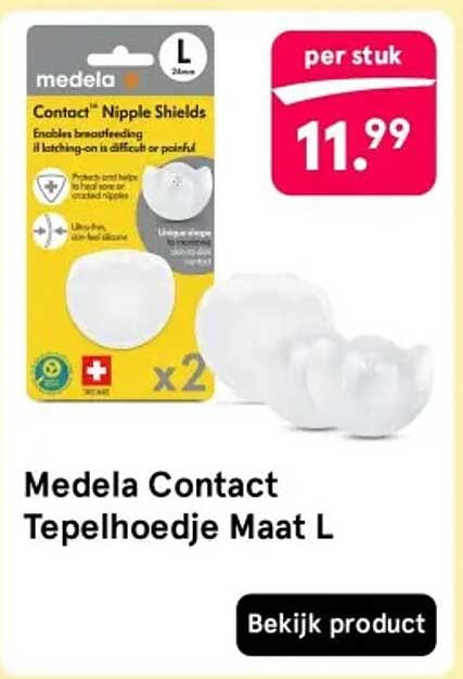Medela Contact Tepelhoedje Maat L