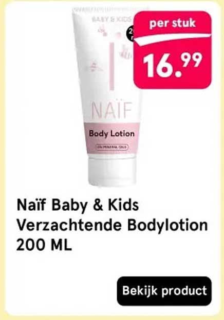 Naïf Baby & Kids Verzachtende Bodylotion 200 ML