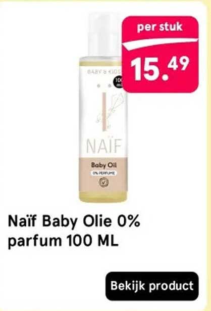 Naïf Baby Olie 0% parfum 100 ML