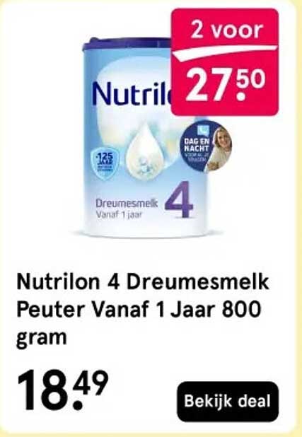 Nutrilon 4 Dreumesmelk Peuter Vanaf 1 Jaar 800 gram