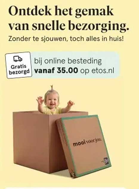 Ontdek het gemak van snelle bezorging. Zonder te sjouwen, toch alles in huis!