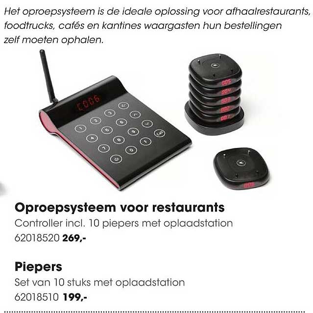 Oproepsysteem voor restaurants