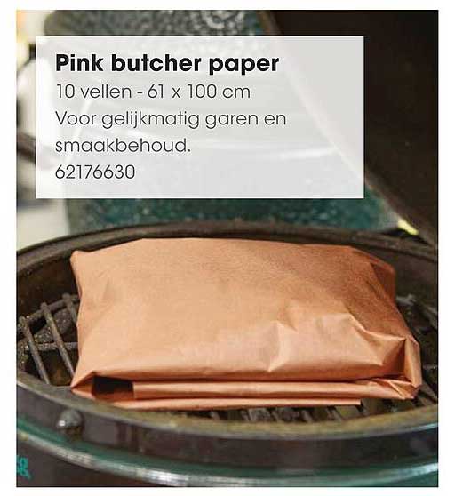 Pink butcher paper