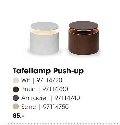 Tafellamp Push-up