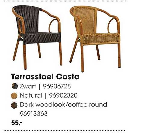 Terrasstoel Costa