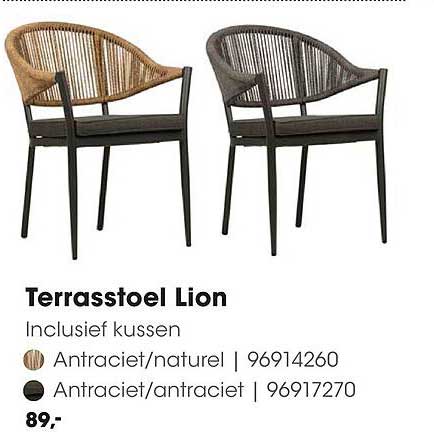 Terrasstoel Lion Inclusief kussen
