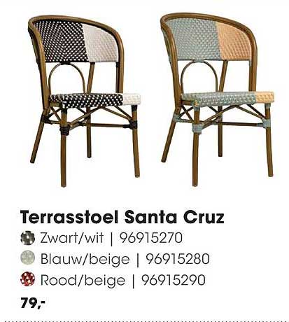 Terrasstoel Santa Cruz