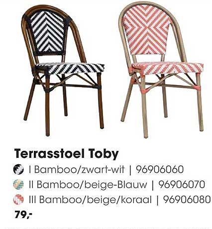 Terrasstoel Toby