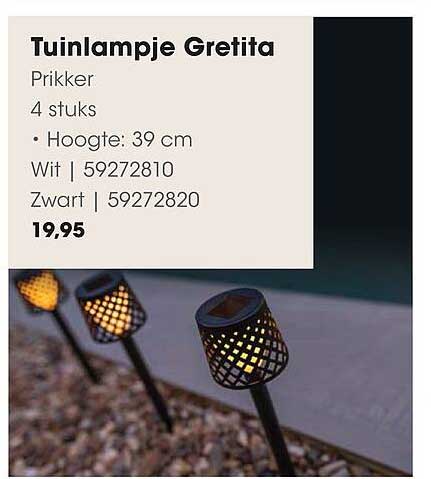 Tuinsteker Grettta