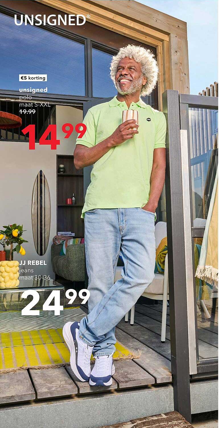 Unsigned Unsigned Polo Maat S-Xxl Aanbieding bij Scapino - FolderFeest.nl