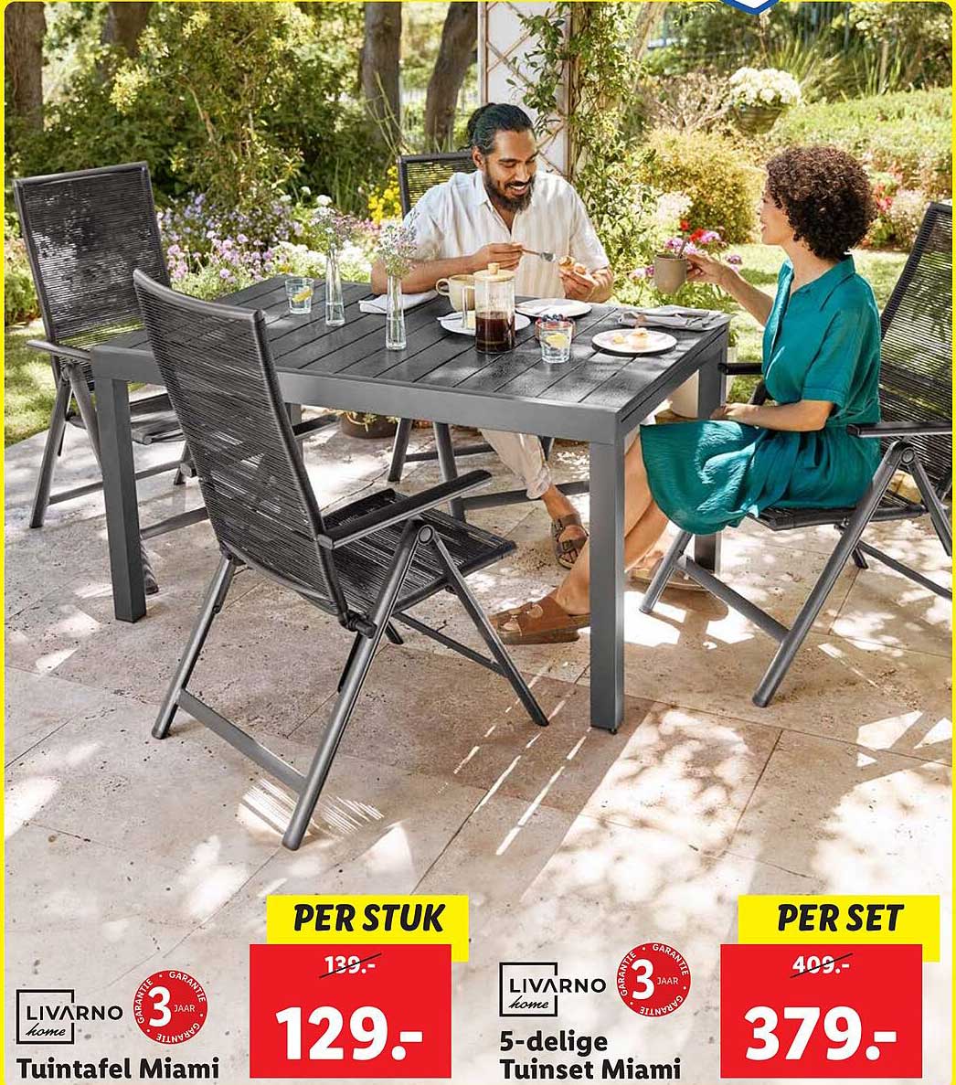 5-delige Tuinset Miami