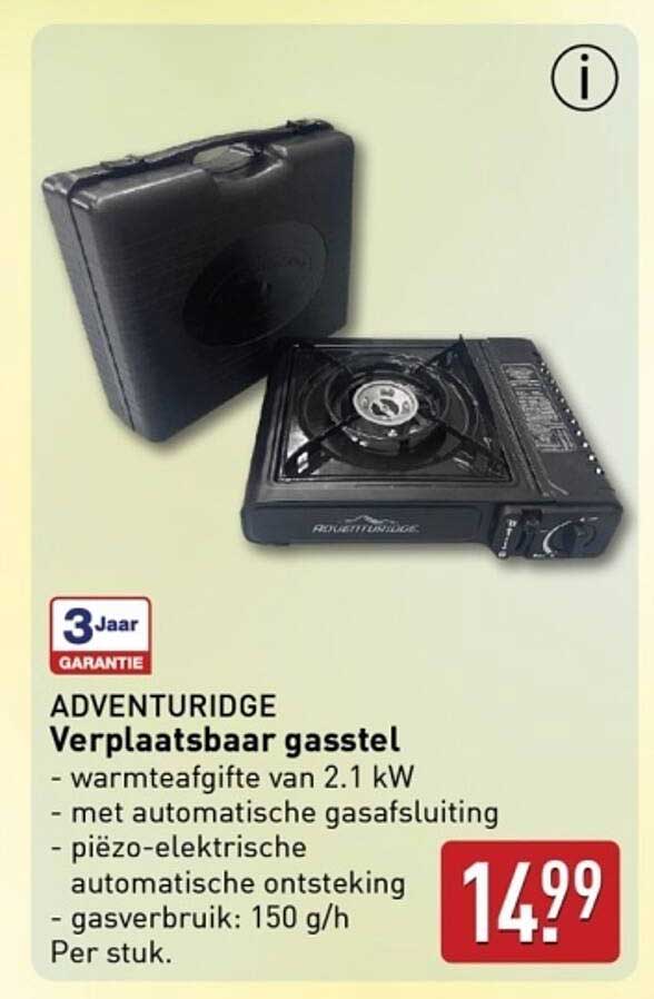 ADVENTURIDGE Verplaatsbaar gasstel