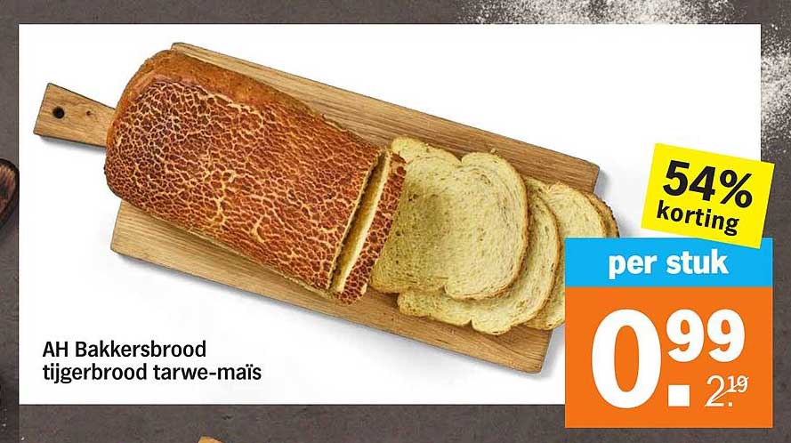 AH Bakkersbrood tijgerbrood tarwe-maïs