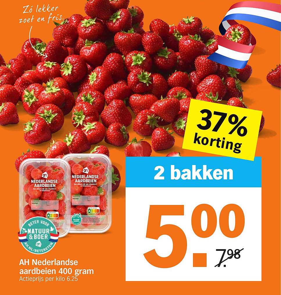 AH Nederlandse aardbeien 400 gram