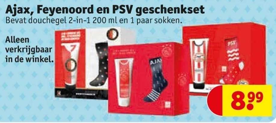 Ajax, Feyenoord en PSV geschenkset