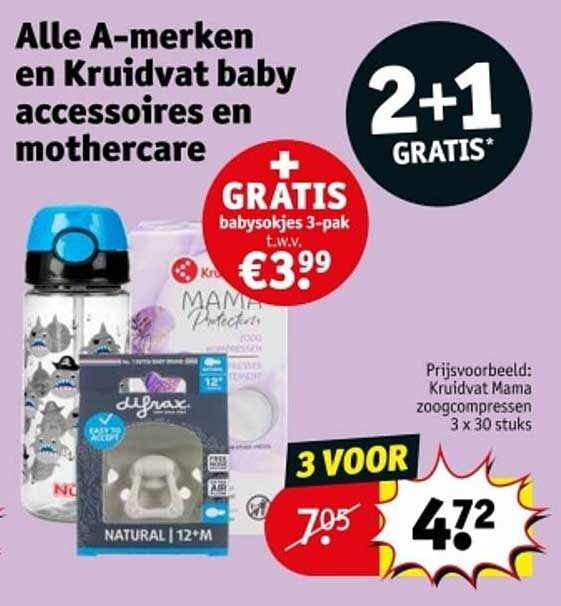 Alle A-merken en Kruidvat baby accessoires en mothercare