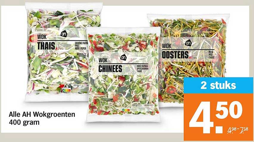 Alle AH Wokgroenten 400 gram