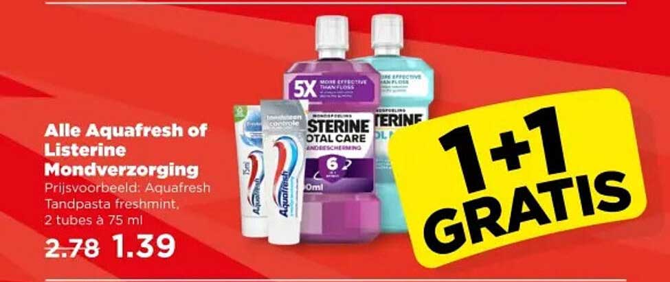 Alle Aquafresh of Listerine Mondverzorging