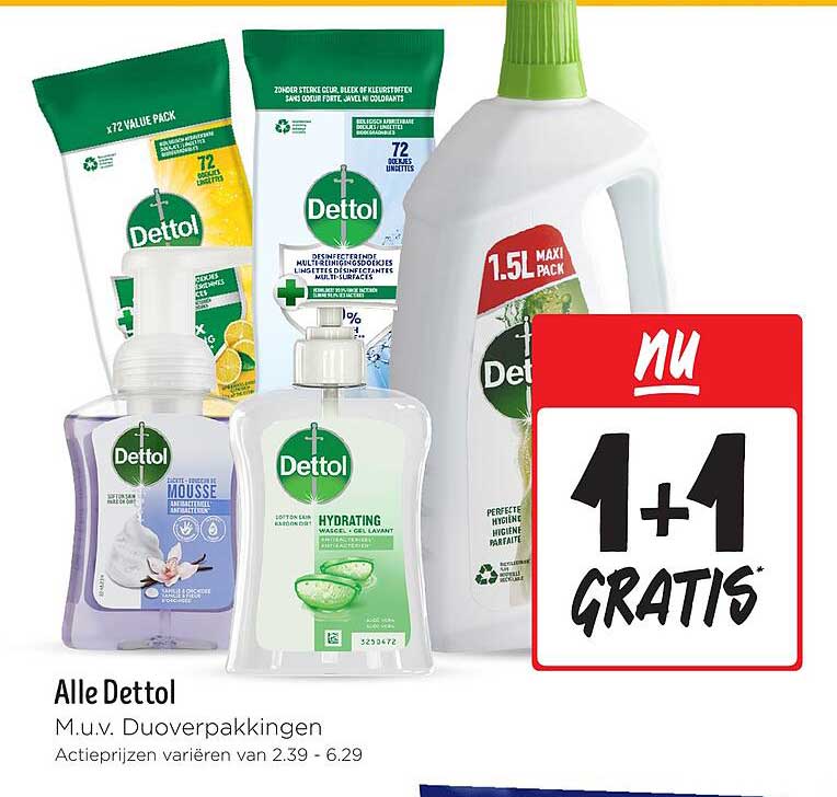 Alle Dettol M.u.v. Duoverpakkingen