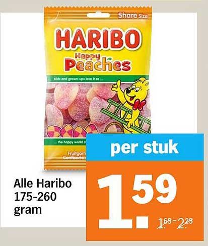Alle Haribo 175-260 gram