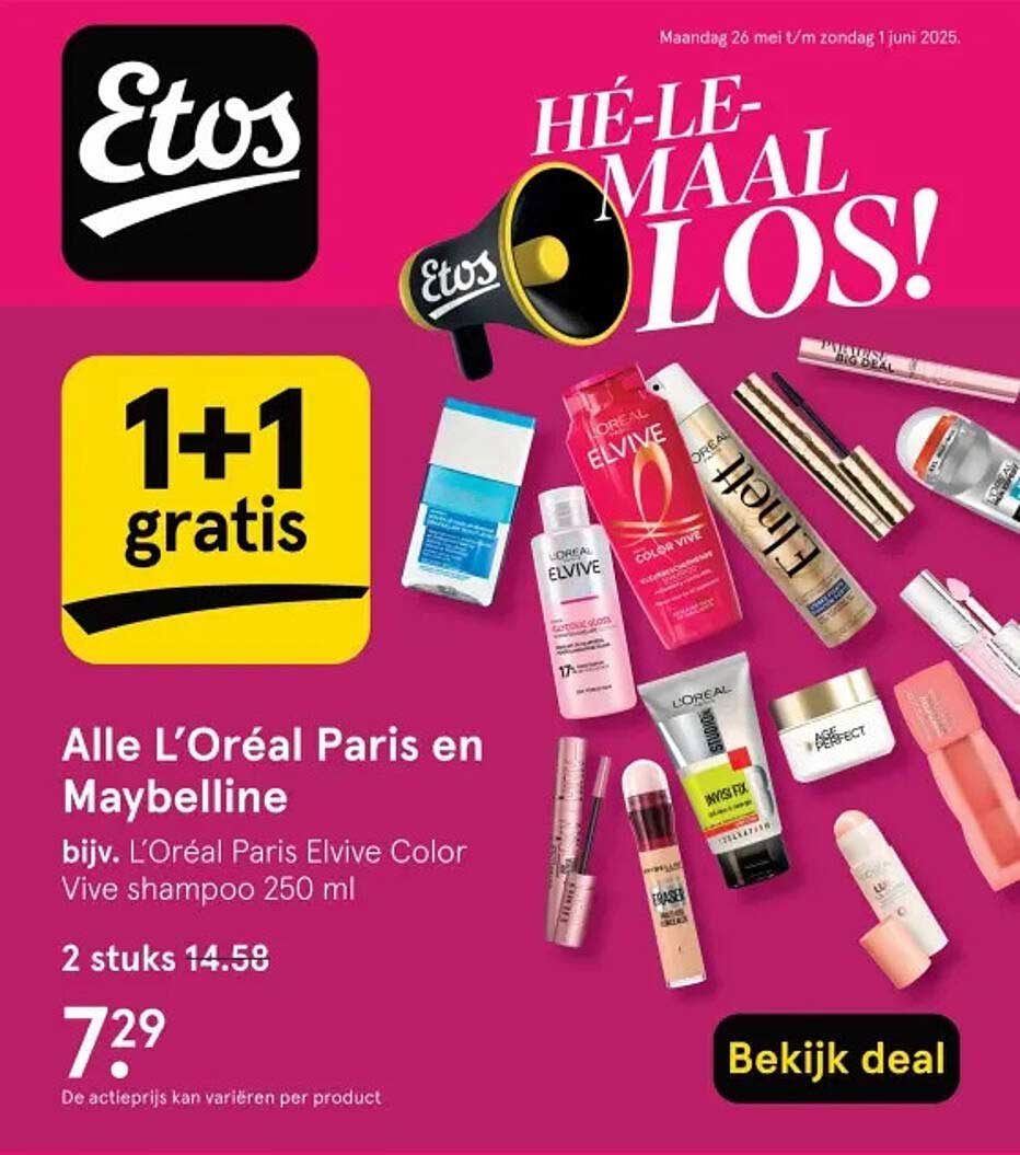 Alle L’Oréal Paris en Maybelline bijv. L’Oréal Paris Elvive Color Vive shampoo 250 ml
