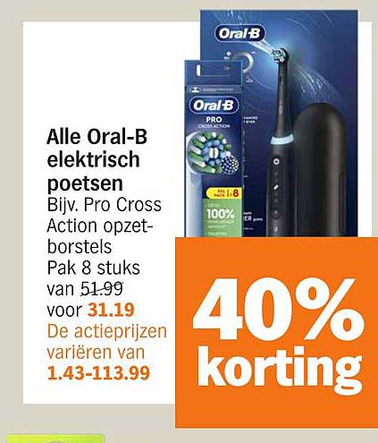 Alle Oral-B elektrisch poetsen