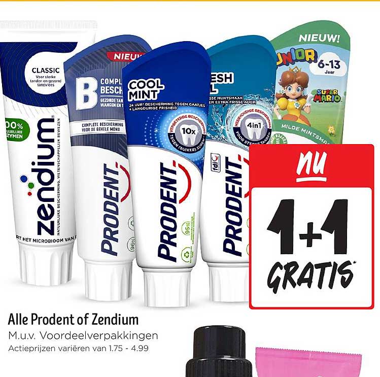Alle Prodent of Zendium M.u.v. Voordeelverpakkingen