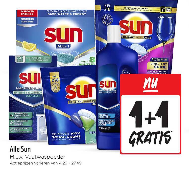 Alle Sun M.u.v. Vaatwaspoeder