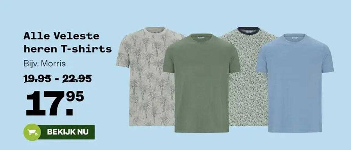 Alle Veleste heren T-shirts Bijv. Morris
