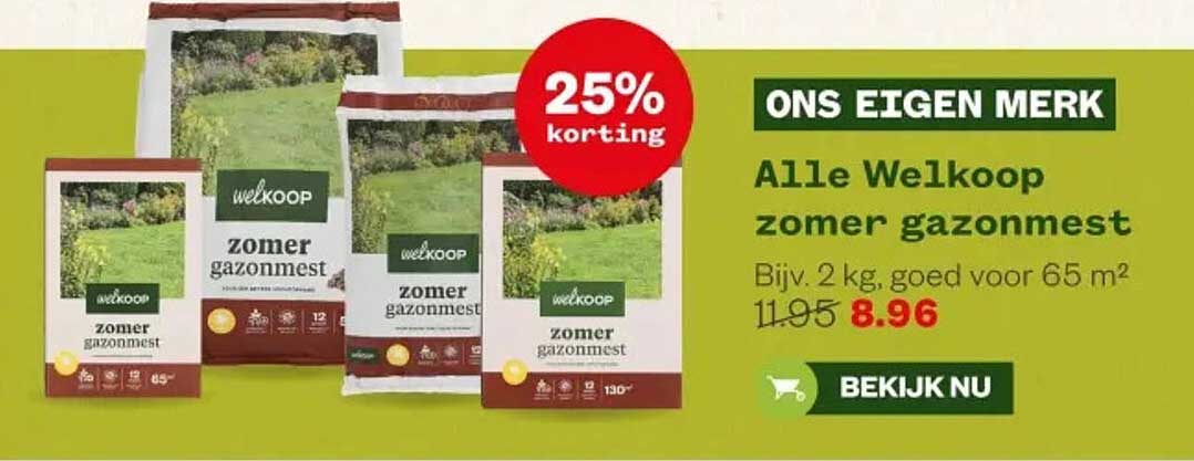 Alle Welkoop zomer gazonmest