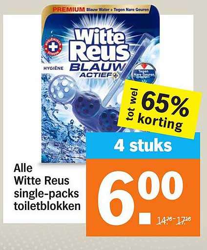 Alle Witte Reus single-packs toiletblokken