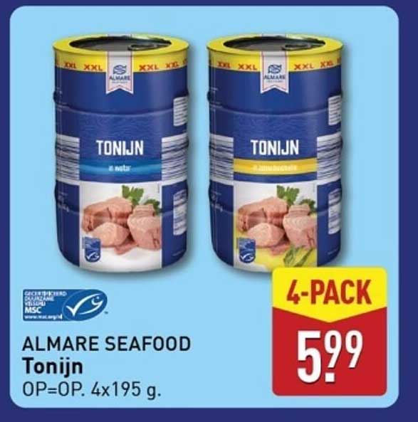 ALMARE SEAFOOD Tonijn 4-pack