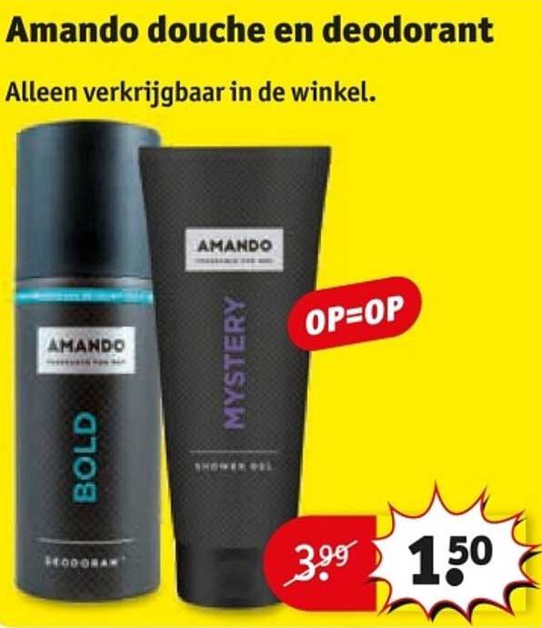 Amando douche en deodorant