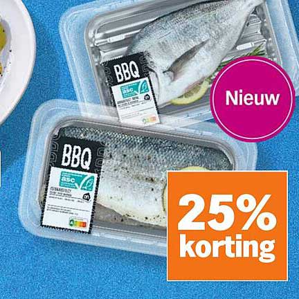 BBQ Vis 25% korting