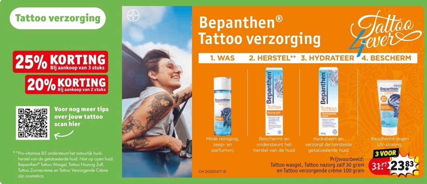 Bepanthen® Tattoo verzorging