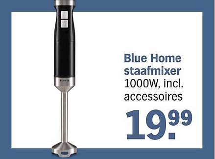 Blue Home staafmixer 1000W, incl. accessoires