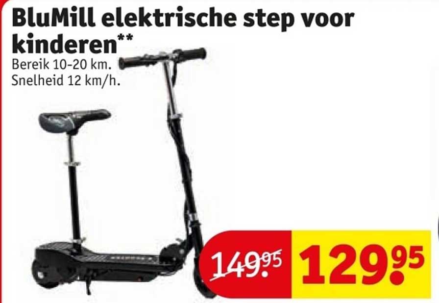 BluMill elektrische step voor kinderen**