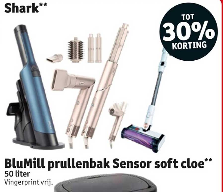 BluMill prullenbak Sensor soft cloe 50 liter Vingerprint vrij