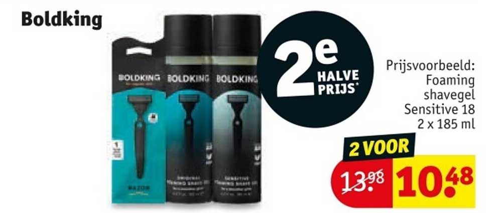 Boldking Foaming shavegel Sensitive 2 x 185 ml