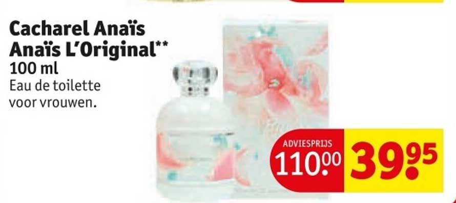 Cacharel Anaïs Anaïs L’Original** 100 ml Eau de toilette voor vrouwen.