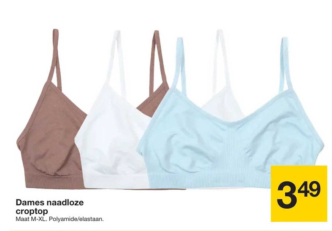 Dames naadloze croptop