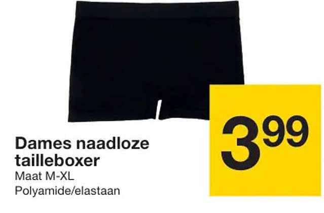 Dames naadloze tailleboxer