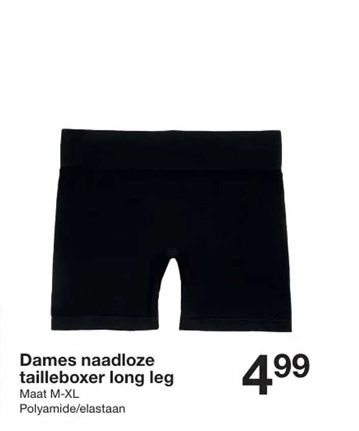 Dames naadloze tailleboxer long leg
