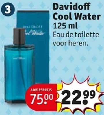 Davidoff Cool Water 125 ml Eau de toilette voor heren.