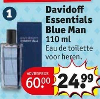 Davidoff Essentials Blue Man 110 ml Eau de toilette voor heren.