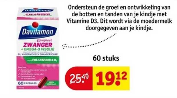 Davitamon Zwanger + Omega-3 Visolie 60 stuks